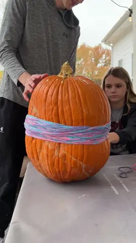 Big Pumpkin Vs Rubber Bands #pumpkin 