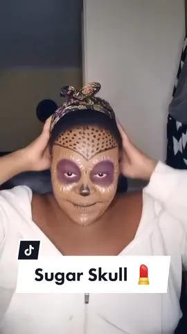 Replying to @khehla_mindlos I sure did and I'm honestly happy with how well it turned out considering how little makeup I actually used.🦇 I'll definitely play with it more again.🖤 #halloweenmakeup 