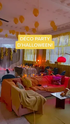 Mon party d’Halloween thématique ✨banque✨!! Comment trouvez-vous la déco?!! #Halloween2022 #homedecor 