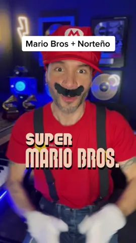 MARIO BROS ( NORTEÑO ) 🪗 #mariobros #costume #halloween #oscarponcemusic #nintendo #fyp #clasico 