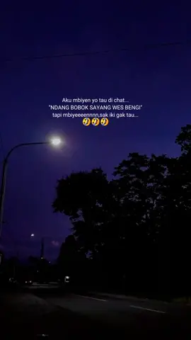 mbiyeeennn...saiki wes ora 😆