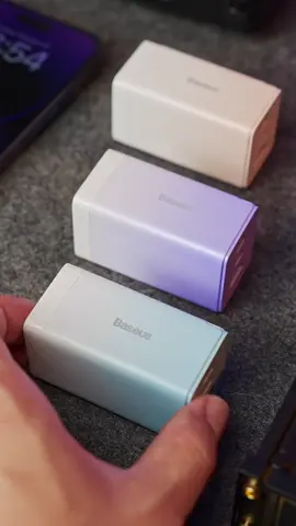 Bộ Sạc Nhanh Baseus GaN3 Pro Quick Charger 65W (Type Cx2 + USB , PD3.0/ PPS/ QC4.0/ SCP/ FCP Multi Quick Charge Protocol, New Upgrade Technology) #baseus #apple #macbook #electron 