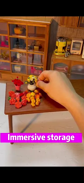 Surprise in the fridge #surprise #immersive #flower #mini #minitoys #minifridge 