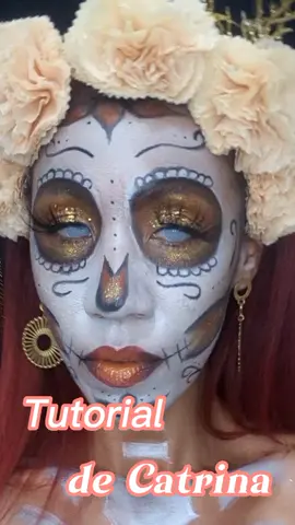 Tutorial de Catrina #TikTokHalloween #tutorialdecatrina #catrinas #halloween #halloweemakeup #Halloween2022 #catrinamakeup #llorona #makeup #makeuptutorial #makeupartist 