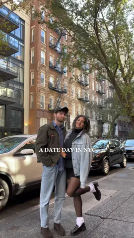 my favorite way to spend a Saturday 🌞 #nyc #nyclife #dateday #dateidea #dateideas #breakfastdate #thrifting #nycthrift #nycthrifting #coupletok #couplesoftiktok #unionsquaremarket 