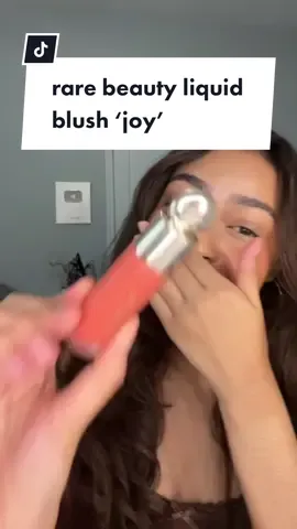 Love this blush!! @Rare Beauty liquid blush shade; joy #rarebeauty #rarebeautyblush #liquidblush #rarebeautyblush 