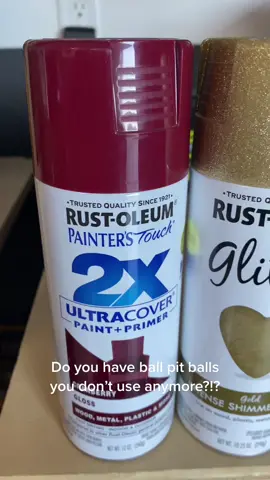 From ball pit balls to ornament decor! Easy diy to add a litte Christmas flare to your spaces!   Follow along to see how to style this easy diy!   #easydiy #DIY #diyproject #christmasdiy #christmasdecor #diyornaments #diychristmas #diychristmasdecor #easychristmasdecoration #christmas #rustoleum #spraypainthack #ornamentsdiy #easycraft