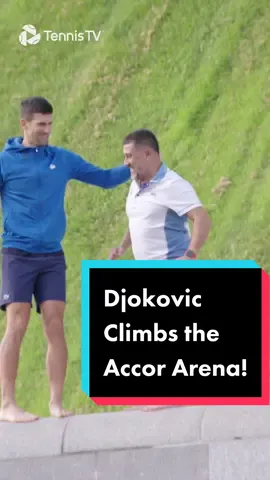 He’s Running Up That Hill 🏃‍♂️ #tennis #sports #djokovic 