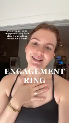 this is obviously a joke but also it just elevates every look #engagement #engagementring #diamondring #bride #fiance #bridetobe 