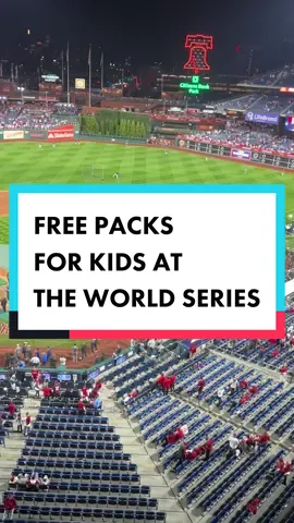 Opening baseball cards at the World Series! Free packs for kids. Let’s see who got the best cards! #WorldSeries #Phillies #Astros #SportsCards 