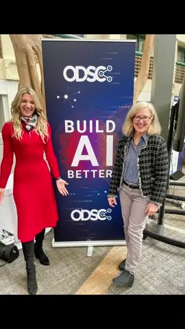 I ❤️ the Data Science Community.   Had a great time at ODSC talking about  Ethical AI and connecting with everyone.   #datascience #ai #odsc #odscwest #sf 