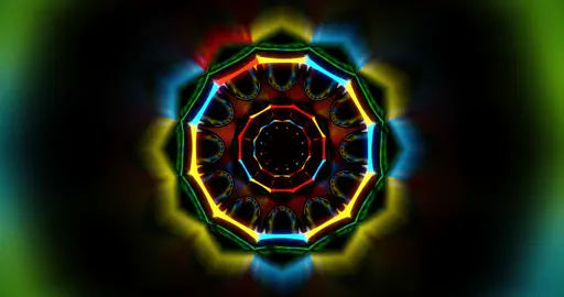 👍 vj loop neon hypnotic (tunnel Background video loop)