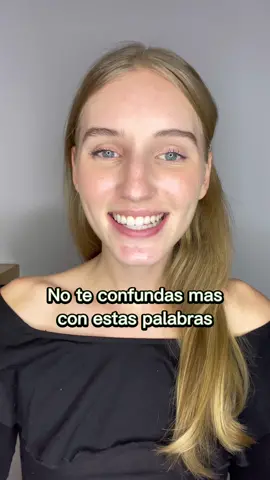 No te confundas mas con estas palabras 🙈❤️ #ariannitalagringa #ariannitalabonita #ingles #aprendeingles #learnenglish #english #inglesonline #englishteacher #mexico #venezuela #colombia #argentina #chile #miami #inglesfluido #aprenderinglesrapido #englishgrammar #cursoinglesonline