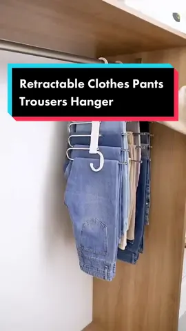 Retractable Clothes Pants Trousers Hanger🔥Kemas almari lepas guna ni😁#clotheshanger #trouserhangers #hanger #retractablehanger #pants #pantshanger #wardrobe #wardrobehack #clotheshacks #racuntiktokshop #racunintiktok #gayadirumah #4u #flexyourfreestyle #hometech #household #DailyRoutine #homeliving #LifeHack 