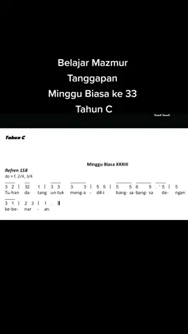 Mazmur Minggu Biasa  ke 33 Tahun C  #mazmurminggubiasaxxxiiitahunc #pemazmur #pemazmurkatolik #kumpulanmazmurtanggapan #mazmurtanggapankatolik #katolikagamaku #katolikroma #katolikindonesia #mazmurtanggapan #serunyabelajarmazmur #katolikukeren🙏 