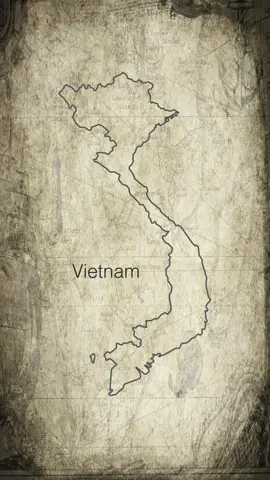 Vietnam Landkarte gezeichnet auf Kartographie Papier #vietnam #map #maps #landkarte #animation #cartography #karte #grafik #graphic #drawing 