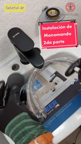 Respuesta a @adrianpulido32 2da. Parte / Cambia la llave del lavabo por un bonito Monomando 🔧⭐️ #lavabo #plomeria #baño #tutorial #federalplumbing #ferreteria #tip 