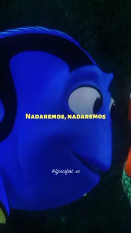 Nadaremos, nadaremos... 🐟 #buscandoanemo #nadaremosenelmarelmar🎶 #dory #frases #letras #mar #disney 