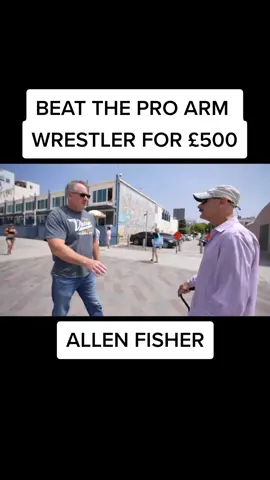 Arm Wrestling In Public For Money #fypシ #fyp #armwrestling #strong #big #pro #allenfisher #share #follow #like #public #competition 