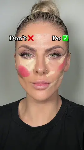 The Do’s and Don’t’s for lifting your face with makeup 😍 #dosanddonts #makeuphacks #faceliftmakeup #makeuptutorial #blusherhack #concealerhack #contouringhacks 
