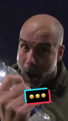 Pep certainly enjoyed that one! 🤩 #mancity #manchestercity #pepguardiola #PremierLeague #football 