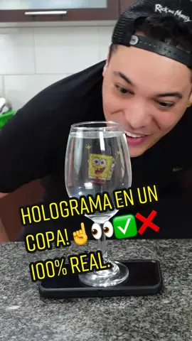 HOLOGRAMA en un Copa!☝️👀✅❌ 100% Real. #dannyalzate #lifehacks 