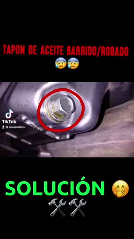 ¿SE BARRIÓ TU TAPÓN DE ACEITE?😰😰 AQUÍ TE MOSTRAMOS COMO SOLUCIONARLO 😮‍💨😮‍💨 #trucosmecanica #mecanicademotos #LifeHack #cambiodeaceite #motos 
