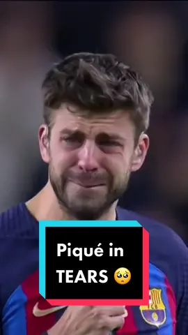 #Pique in TEARS during his farewell 😢  Thank you legend ❤️ #barcelona #gerardpique #barça #FCBarcelona #viral #fyi #soccer #futbol