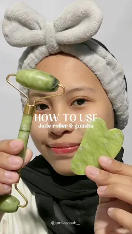 pas selesai maskeran pake JADE ROLLER + GUASHA beuhh rilaxnya dpet bangt #guasha #guashatutorial #jaderoller #StaycationHematChallenge #tiktokbeautyunboxing #cariajadiinone s