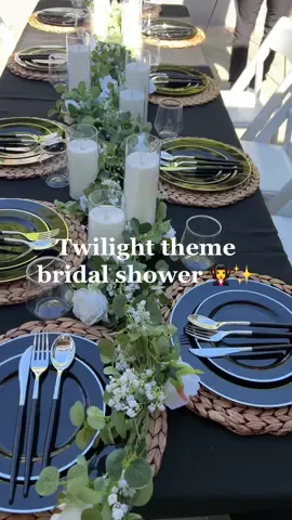 We tried to be the Volturi 🤣🧛‍♀️✨🤍💍 #bridalshower #twilightwedding #bridalshowerdecor #twilight 