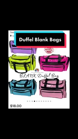 We have different types of spend the night bags also known as duffel bags check out our website link in our Bio⬆️ #spendthenightbag #duffelbag #sassydamedesignsblanks #sassydamedesigns #bags #customized #customizedbags #fyp #fy #vinyl #vidoeoftheday #SmallBusiness 