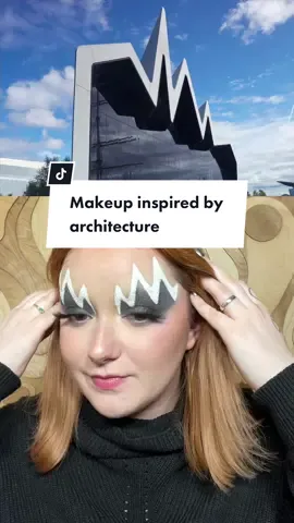 Makeup inspired by architecture (just for fun) #zahahadid #architecture #interiordesigner 