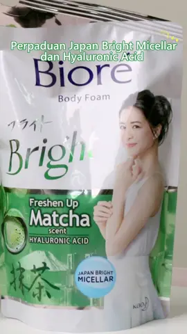 Biore Body Wash Bright Matcha 🥰, dengan aroma matcha menyegarkan, mampu membersihkan dan melembabkan kulit kamu, sehingga cerah merata 💃🏻  #BioreIndonesia #RahasiaGlowing #ResepGlowup #Bodywash