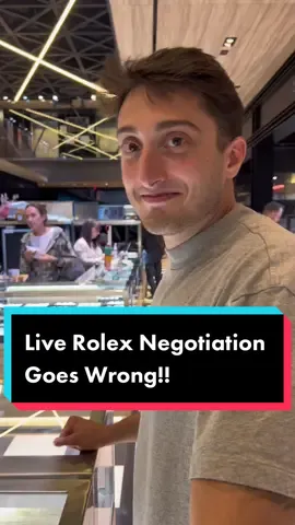 Live Rolex negotiation for a Daytona “panda” goes horribly wrong… 47th st live Rolex negotiation. #rolex #watches #timepiece #luxury #business 