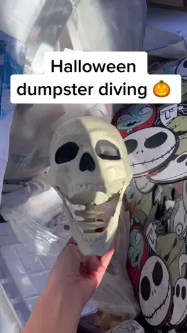 Party City always throws away all of their halloween stuff! #dumpster #dumpsterdiving #fyp #free #glamourddive 