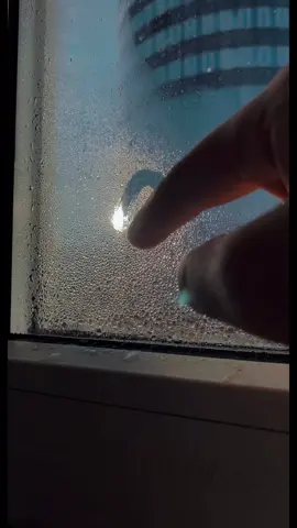 ❥ #rain #heart #window 