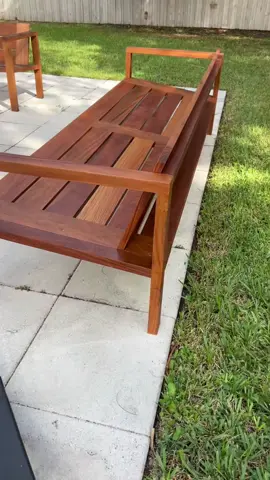 What do you think about this custom 8’ long outdoor sofa? • • #exoticlumber #modernmaker #moderndesign #woodwork #woodworker #woodworkforall #woodworking #customfurniture #dowoodworking #dowoodwork #outdoorfurniture #patiofurniture #modernfurniture #modernfurnituredesign #teak #teakfurniture #teakoutdoorfurniture #teakloungechair #teakloungefurniture #miamiwoodwork #miamiwoodworking #miamimade #miamimakers 