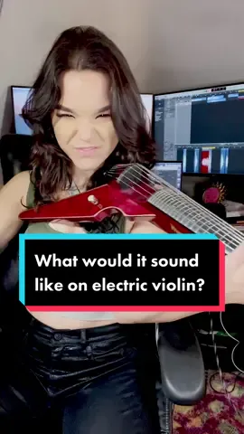 Replying to @colbert1988 My acoustic violin definitely can’t do that low note at the end #violin #electricviolin 