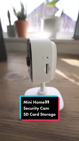 Tapo C100 Mini WiFi Camera with SD card slot. Free local storage option. #smarthome #smartcamera #babymonitor #babymonitorcam  