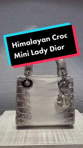 The new Himalayan croc #ladydior available now in our boutique #ladydiorbag #fyp #dior 