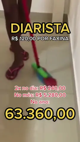 Quanto cobra um/uma diarista na sua cidade? #diarista #faxina #domestica 