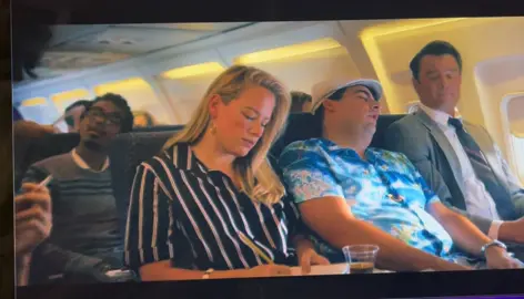 Yup that’s me sitting next to @joshduhamel in the new Bandit Movie!  @thehaleywebb killing it as the Flight Attendant in this scene. 🛩️🎥🎬 . #bandit #banditmovie #joshduhamel #acting #movie #actress #onset 
