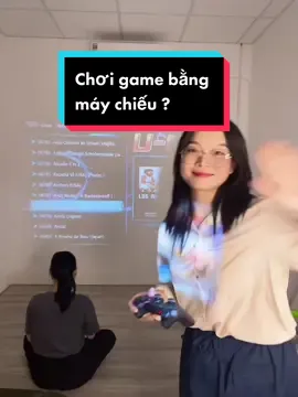 Nay kết hợp máy chiếu với bộ chơi game mấy anh em thấy sao 🤔 #maychieu #maychieumini #maychoigame #maychoigamecamtay #maychieuT01A