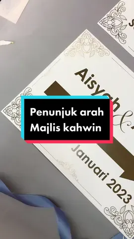 Arrow sign majlis perkahwinan #kadkahwin #fyp#kadkahwin #hantaran #hantaranpernikahan 