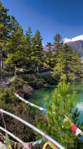 📍Dhumba Lake❤️ #travel #trending #explore #view #dhumbalake #jomsom #foryoupage #nepal 