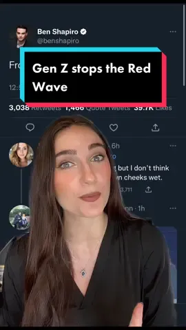 I can’t believe I actually agree with Ben Shapiro, but last night was much more like the red wedding than a red wave, and we have Gen Z to thank for that! #politics #politicalhumor #genz #genzforchange #democrat 