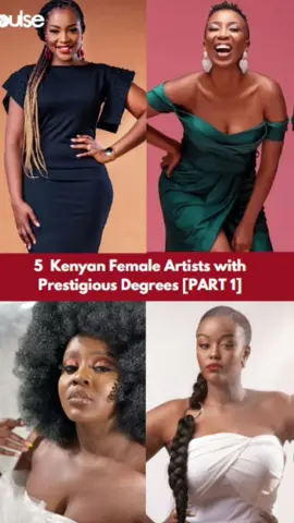 Most of Kenyan Artists have pursued academics to high levels. #PulseEntertainment #PulseCelebs