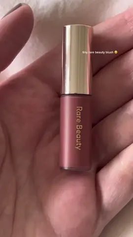 It’s so cute & tiny 🥹 #rarebeauty #rarebeautyblush #rarebeautyliquidblush #liquidblush #blush #blushtok #tinymakeup #tinyproducts #minimakeup #minimakeupproducts #makeupfyp #BeautyTok #makeup #fyp #foryou #foryoupage @Rare Beauty 