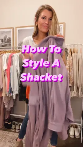How to style our purple shacket! 💜 #OOTD #fashion #styletips #whattowear #clothes #cuteoutfits #outfitiedas 