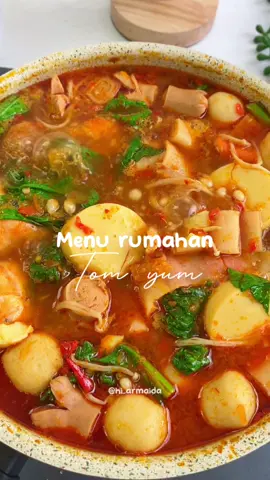 Membalas @Bantal Hotel resep tomyum andalan aku nih. Asem pedes seger banget 🥰 #resep #resepsimple #reseptomyum #fypage 